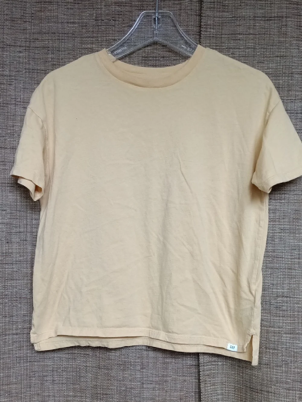 Kid's GAP Pale Yellow Short Sleeve Crewneck Tee